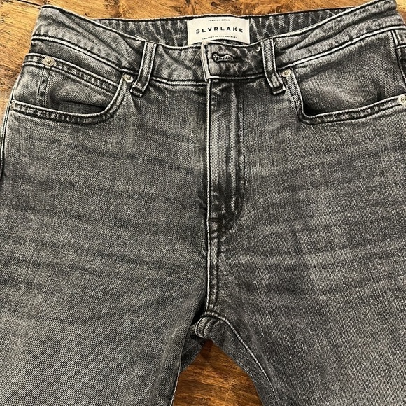 SLVRLAKE Lou Lou Jeans in Faded Black 26 - Picture 4 of 13
